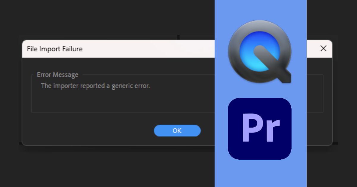 How to fix import issues of .MOV files on Adobe Premiere Pro - Zen Dev ...